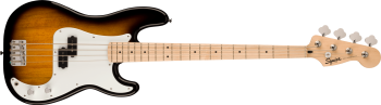Fender Squier Sonic Precision Bass, Maple Fingerboard, White Pickguard, 2-Color Sunburst