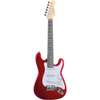 Eko Guitars S-100 3/4 Chrome Red