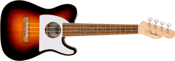 Fender Fullerton Tele Uke, Walnut Fingerboard, White Pickguard, 2-Color Sunburst