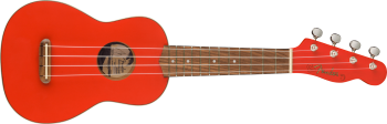 Fender FSR Venice Soprano Ukulele, Walnut Fingerboard, Fiesta Red