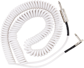 Fender Hendrix Voodoo Child Coil Instrument Cable, Straight/Angle, 9,1 Metri  White