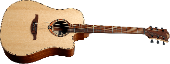 Lag Guitars T70DC - natural acustica cutaway