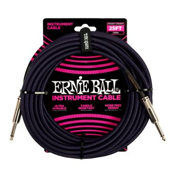 ERNIE BALL - 6397 BRAIDED STRAIGHT STRAIGHT 7.6M
