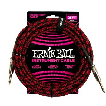 ERNIE BALL - 6398 BRAIDED STRAIGHT STRAIGHT 7.6M