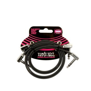 ERNIE BALL - 6406 FLAT RIBBON STEREO PATCH CABLE 60,96CM 2