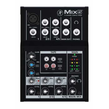 Mackie Mix5 Mixer senza effetti