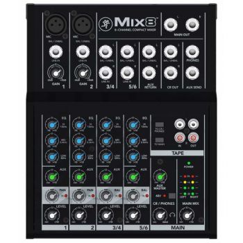 Mackie Mix8 Mixer senza effetti 
