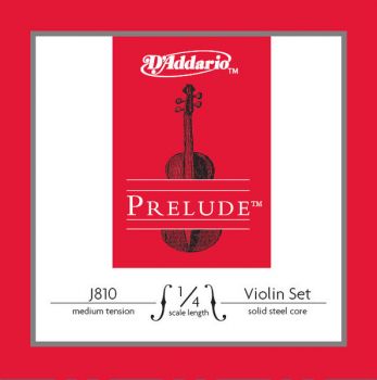 Prelude J810 Violin String Set, 1/4 Medium Tension