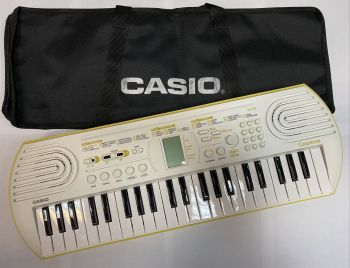Casio SA-80 Tastiera a 44 tasti MINI Bianca con borsa
