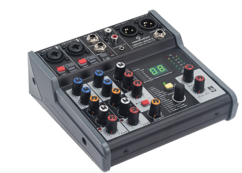 SOUNDSATION MIOMIX 204FX Mixer Audio Professionale 6-Canali con Multi-Effetto Digitale a 24-bit