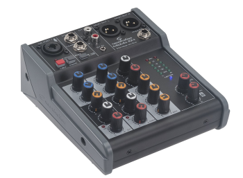 SOUNDSATION MIOMIX 104 Mixer Audio Professionale a 5 Canali con Effetto Eco Digitale