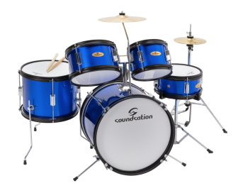 SOUNDSATION JDK100-BL Drum Set 5 pcs junior metallic blue